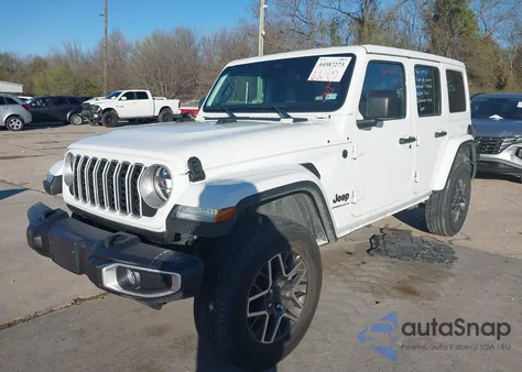 2025 Jeep Wrangler 4-Door Sahara 4X4 from USA, damaged, VIN 1C4PJXEN0SW589415